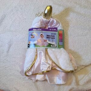 Baby Swan Costume with Pink and Gold Accents 6-12 Months